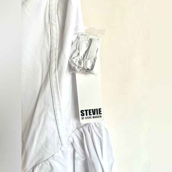 Stevie By Steve Madden Removable Strap Bubble Hem Mini Dress - Picture 6 of 13